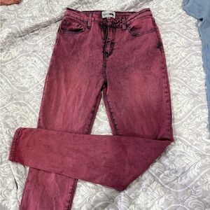 Fashion nova  Women's Dark Pink Skinny Jeans